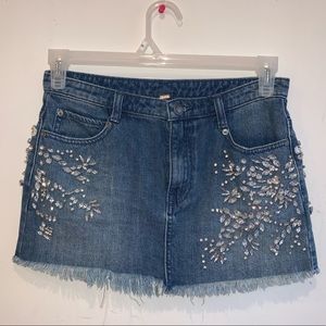 Free People denim skirt